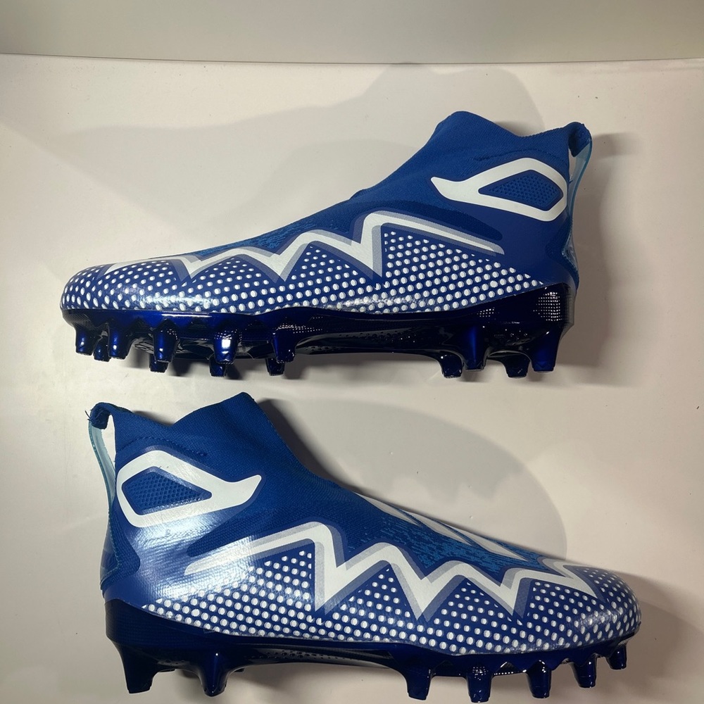 Adidas Freak Ultra 22 Primeknit Blue & White  Football Cleats Men Size 12 GZ0468